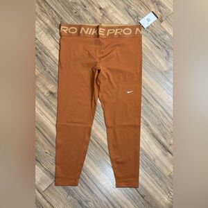 Nike Pro High Rise Full Length Leggings - XXL Cognac